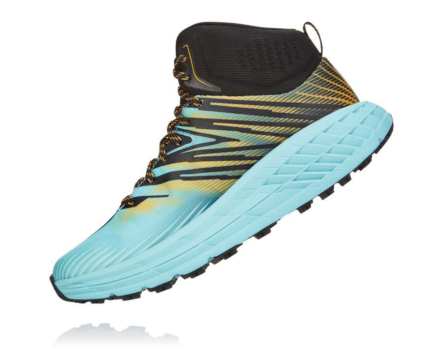 Hoka One One Trainers Womens Blue - Speedgoat Mid GORE-TEX 2 - 12746BNMJ